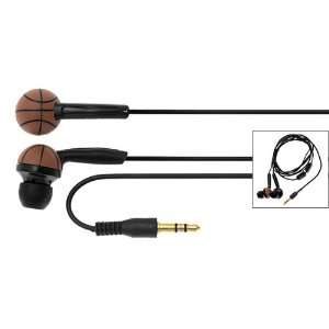   Black Cable 3.5mm Basketball Style Earphone Equipment Electronics