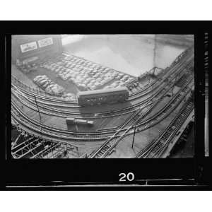   elevated railway,Chicago,Illinois,IL,1949,Kubrick