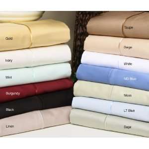  600 TC Egyptian Cotton Solid Twin XL Sheets: Home 