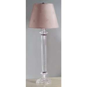  Battersby Buffet Lamp with Lucille Shade in Satin Nickel 