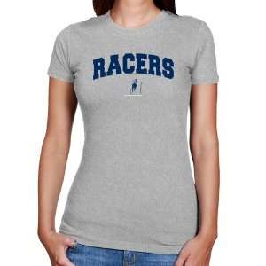  NCAA Murray State Racers Ladies Ash Logo Arch Slim Fit T 