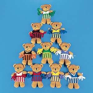    Plush Cheerleader Bears   Novelty Toys & Plush: Toys & Games