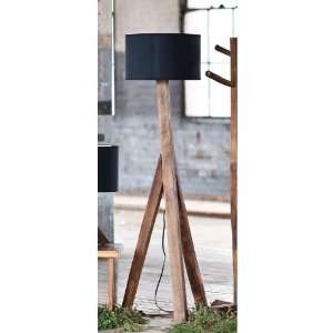  Unysyn Elm Floor Lamp  Black Shade: Home Improvement