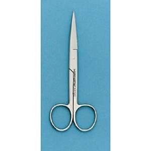 Forceps, Stainless Steel, Blunt Points, Straight Blades, 4 1/2 
