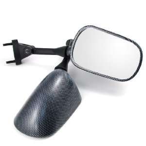 Carbon Look Motorcycle Racing Sporty Rear View Side Mirrors For 