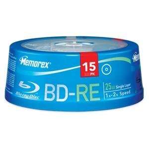  Memorex, BD RE 25GB 2x 15pk Spindle (Catalog Category Blank Media 