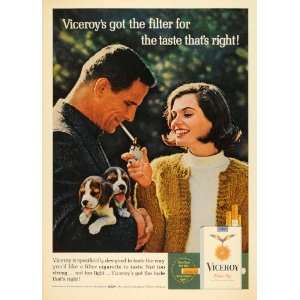  Viceroy Cigarette Beagle Puppy   Original Print Ad