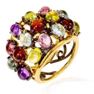 LenYa Special   Glamorous look and feel Holiday Gold Plated Ring with 
