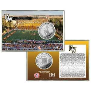  Wyoming War Memorial Stadium Silver Coin Card Sports 