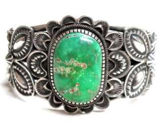 Kirk Smith BIG Green Carico Lake Turq Cuff Great Style  