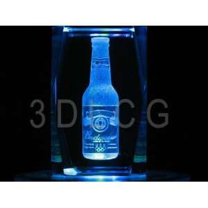  Budweiser Beer Bottle 3D Laser Etched Crystal: Everything 