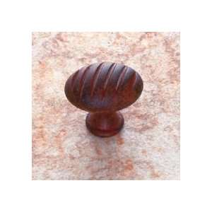   Hardware 37749 1 1/4 Football Knob W/ Fluted Top