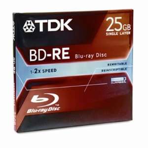  TDK BD RE DVD Disc TDK48699: Electronics