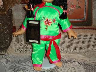 Chinese Mother Fu Lam Doll with Baby Carrier LTD Rare  