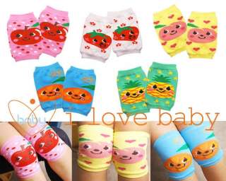 Baby Vegetables Safety Crawling Elbow Knee Pads Protector 5 Colors 