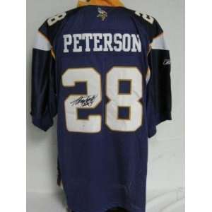 : Adrian Peterson Autographed Jersey   JSA Size 54   Autographed NFL 