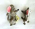 vintage mother baby mouse pins brooches gerrys one day shipping