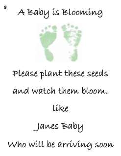 Baby Shower Seed Packets Favors 9a 30 Quantity  
