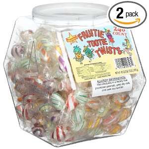 Atkinson Fruitie Tootie Twists, 240 Count Jars (Pack of 2)  
