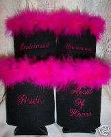 COOL Bachelorette Party Supplies Can Koozies SET OF 4  
