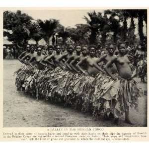com 1928 Print Democratic Republic of the Congo Dancers Belgian Congo 