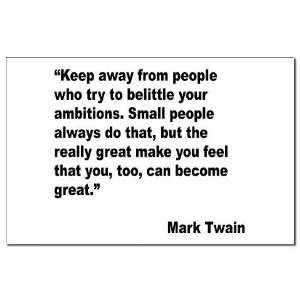  Mark Twain Great People Quote Humor Mini Poster Print by 
