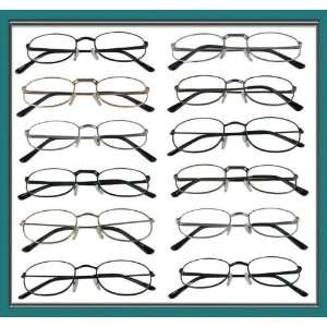  Reading Glasses 12 Pair Wholesale Lots Metal Frame +1.00 