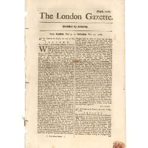  Original Revolutionary War Era Newspaper With Red Tax 