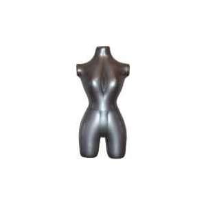  Inflatable Mannequin   Female 3/4 Form Silver/ Gray 
