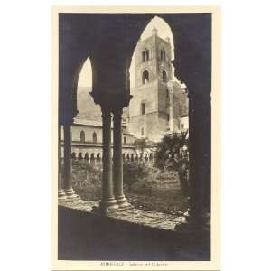   Postcard Interior of Cloister of Benedictine Monastery Monreale Italy