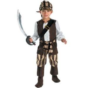 Lets Party By Disguise Inc Rogue Pirate Toddler Costume / Brown   Size 