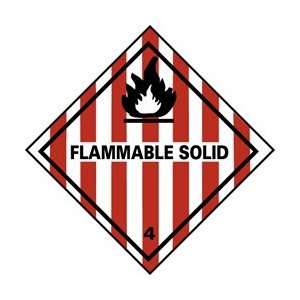   NMC 10.75x10.75 .050 Rig Dot Placard flammable Sol: Home Improvement