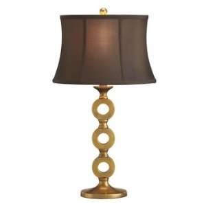 Currey and Company 6152 1 Light Bergamo Table Lamp, Antique Brass 