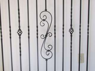 Satin Black Stair Iron Balusters  