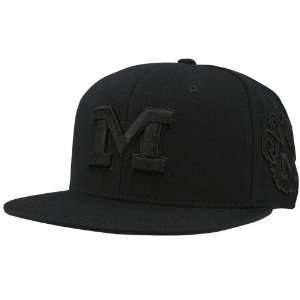  Zephyr Michigan Wolverines Black Tunnel Flat Bill Hat 