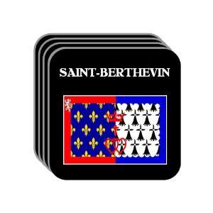 Pays de la Loire   SAINT BERTHEVIN Set of 4 Mini Mousepad Coasters