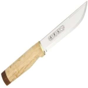   250 Fixed Blade Knife with Curly Birch Handle
