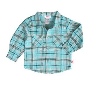  Zutano, Pool Flannel Button Shirt (c) ~ 4T Baby
