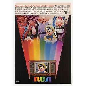   1968 Pinocchio Disney Characters RCA Color TV Print Ad