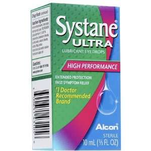 Systane Ultra Lubricant Eye Drops 0.338 oz, 10mL, 2 ct (Quantity of 2)