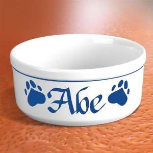  Personalized Paw Print Dog Bowl: Pet Supplies