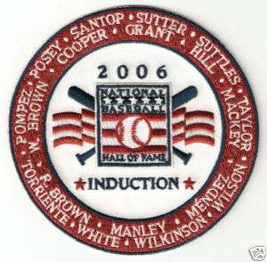 2006 BASEBALL HALL OF FAME INDUCTION PATCH BRUCE SUTTER  