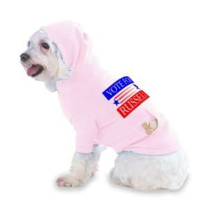  VOTE FOR RUSSELL Hooded (Hoody) T Shirt with pocket for 