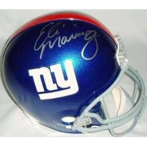  Eli Manning Autographed Helmet: Sports & Outdoors