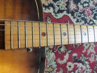 Early Vintage Tigerwood Maple Looking Archtop Hollow Body Guitar KAY 