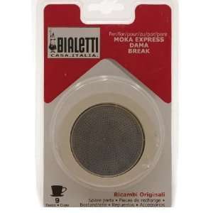  Bialetti Replacement Gaskets and Filter Set, 9 Cup 