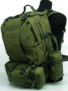SWAT US Airsoft Tactical Molle Assault Backpack Bag OD  