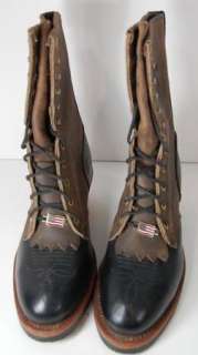 Vintage CHIPPEWA Safety Toe LOGGER PACKER BOOTS Mens 6.5  
