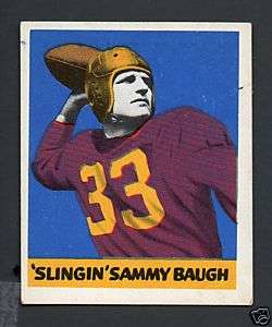 1948 Leaf #34 Sammy Baugh Washington Redskins  