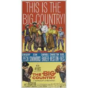   Big Country Poster 20x40 Gregory Peck Jean Simmons Carroll Baker Home